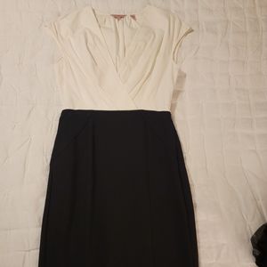 White and black Ted Baker dress size 1